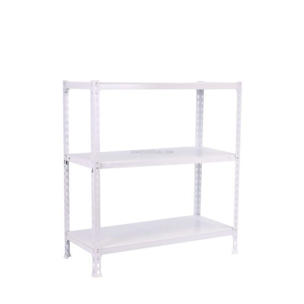 Estante Metálica ECOCLICK PLUS 3/500 900 Branco - 900 x 1000 x 500 mm