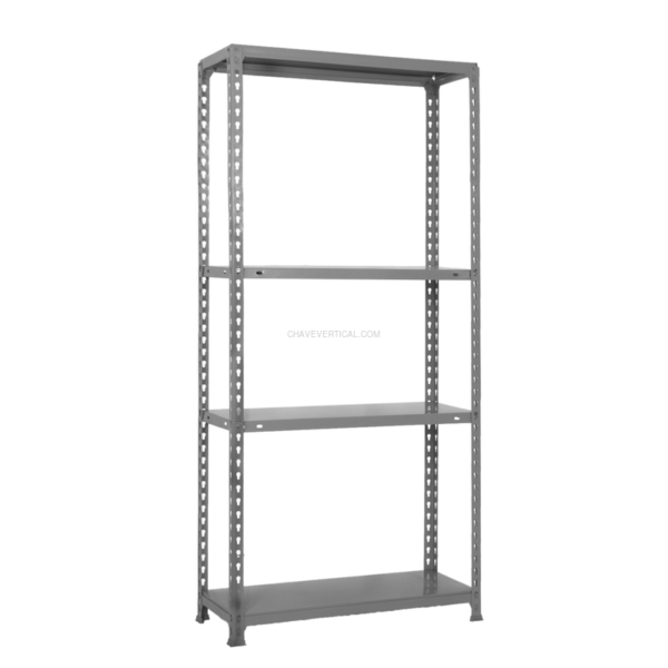 Estante Metálica ECOCLICK SUPERPLUS 4/500 1500 Cinzento - 1500 x 1100 x 500 mm