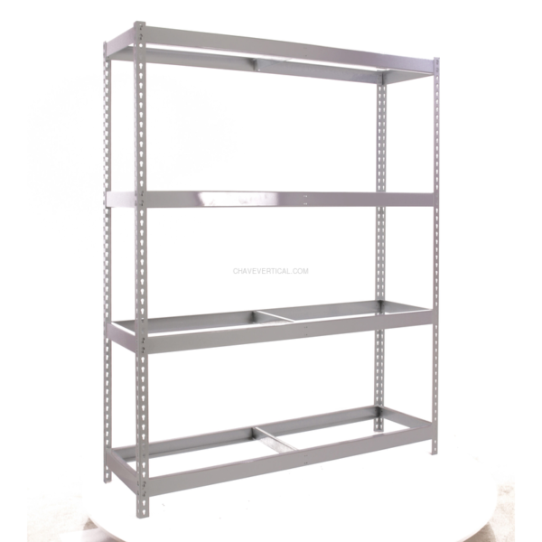 Estante Metálica ECOFORTE 1204-4 Galvanizado - 2000 x 1200 x 450 mm