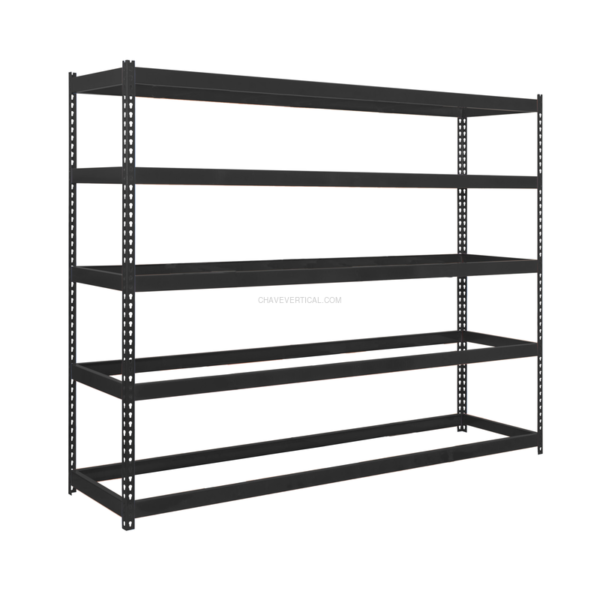Estante Metálica ECOFORTE 1204-5 Antracite - 2000 x 1200 x 450 mm