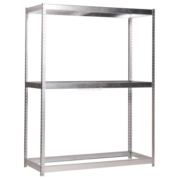 Estante Metálica ECOFORTE 1206-3 Galvanizado - 2000 x 1200 x 600 mm