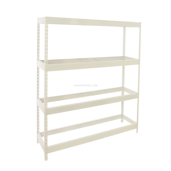 Estante Metálica ECOFORTE 1206-4 Branco - 2000 x 1200 x 600 mm