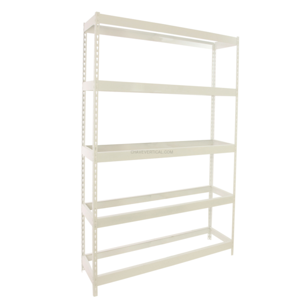 Estante Metálica ECOFORTE 1207-5 Branco - 2000 x 1200 x 750 mm