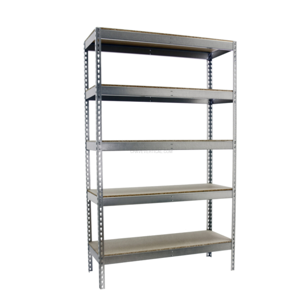 Estante Metálica ECOFORTE 1504-5 Aglomerado Galvanizado/Madeira - 2000 x 1500 x 450 mm