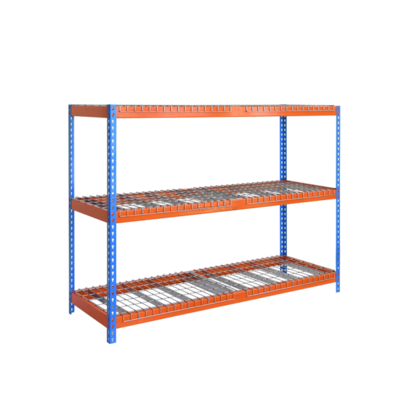 Estante Metálica ECOFORTE 1806-3 REX AZUL/Laranja - 2000 x 1800 x 600 mm