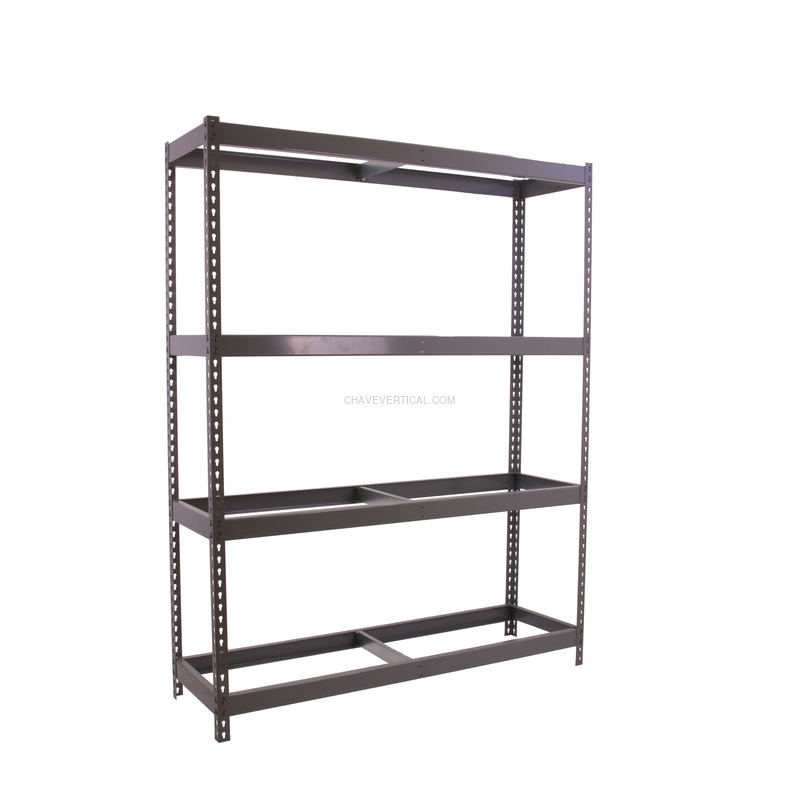 Estante Metálica ECOFORTE 1806-4 Cinzento - 2000 x 1800 x 600 mm