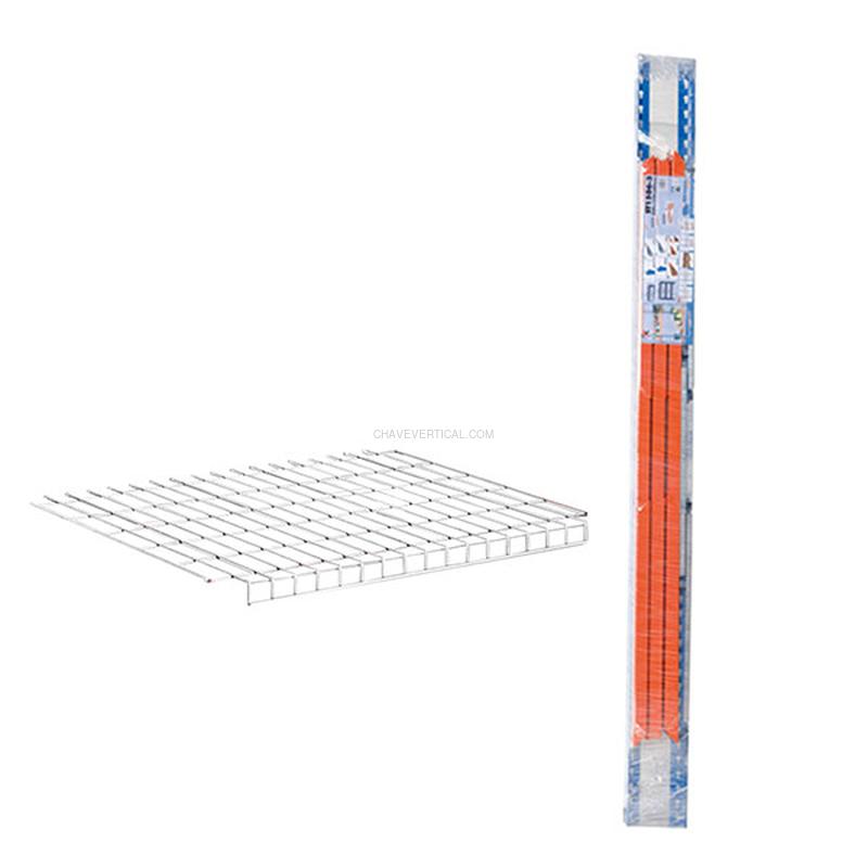 Estante Metálica ECOFORTE 1806-5 REX AZUL/Laranja - 2000 x 1800 x 600 mm
