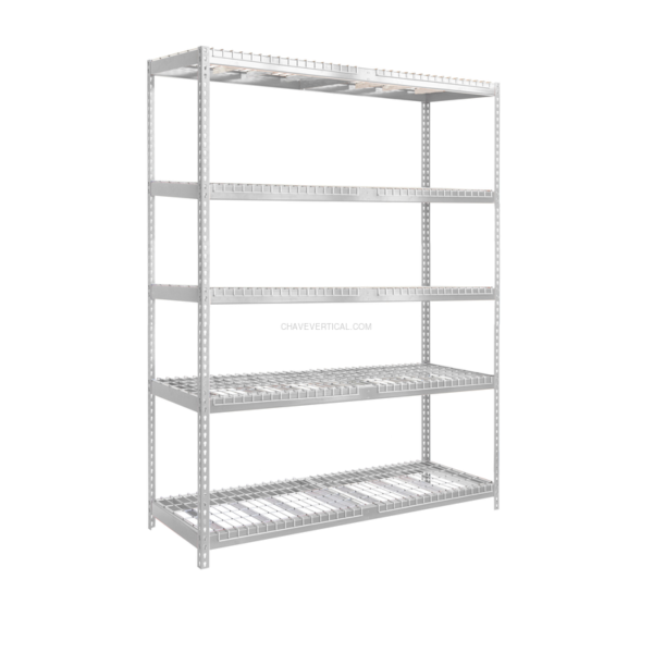 Estante Metálica ECOFORTE 1806-5 REX Galvanizado - 2000 x 1800 x 600 mm