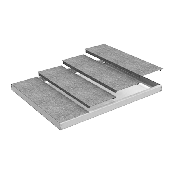 Estante Metálica ECOFORTE EA 1206 METAL Branco/Galvanizado - 70 x 1200 x 600 mm