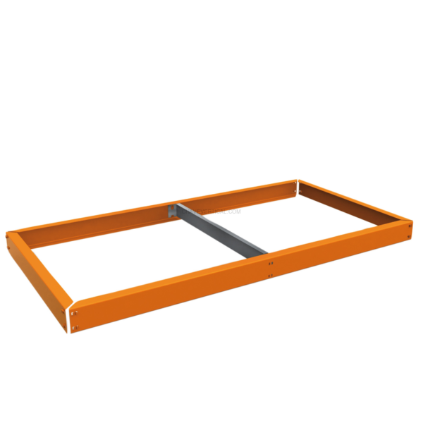Estante Metálica ECOFORTE EA 1504 Laranja - 65 x 1500 x 450 mm