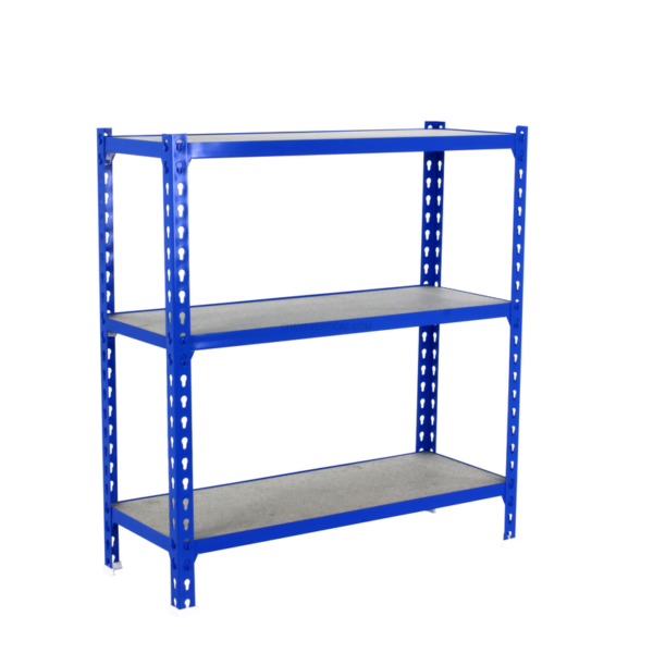 Estante Metálica MADERCLICK SUPERPLUS 3/500 900 AZUL/Madeira - 900 x 1100 x 500 mm