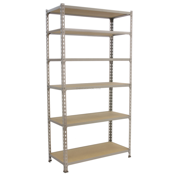 Estante Metálica MADERCLICK SUPERPLUS 6/400 Galvanizado/Madeira - 2500 x 1100 x 400 mm