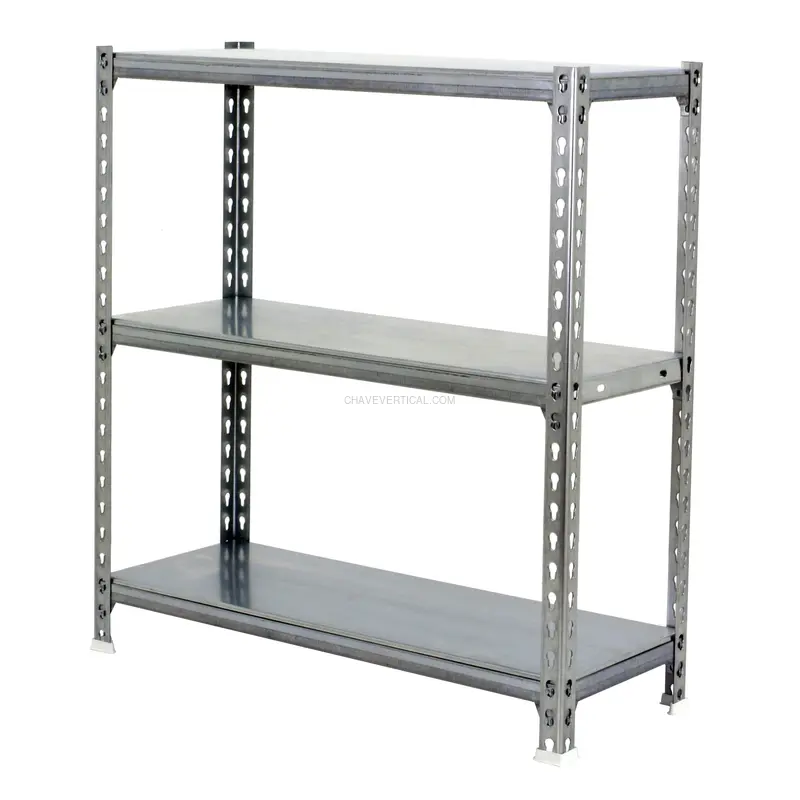 Estante Metálica SIMONCLICK 3/500 900 Galvanizado/Galvanizado - 900 x 900 x 500 mm