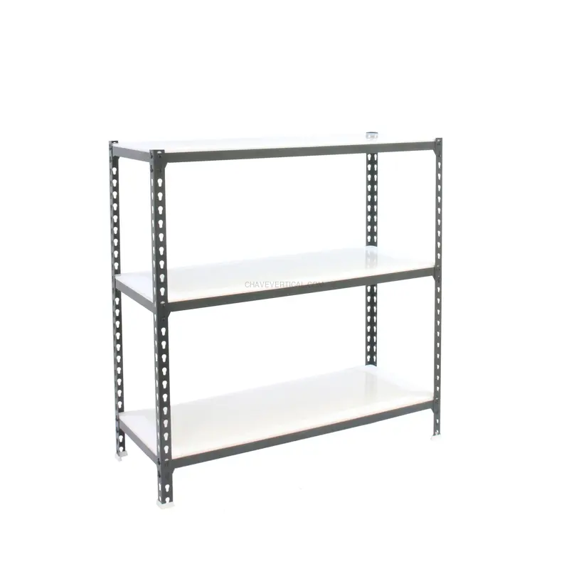 Estante Metálica SIMONCLICK MEGAPLUS 3/300 900 Antracite/Branco - 900 x 1200 x 300 mm