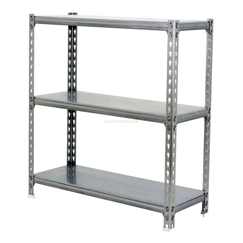 Estante Metálica SIMONCLICK MEGAPLUS 3/300 900 Galvanizado/Galvanizado - 900 x 1200 x 300 mm