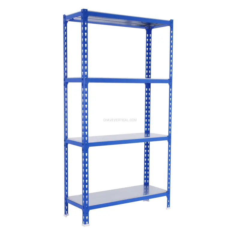 Estante Metálica SIMONCLICK MEGAPLUS 4/300 1500 AZUL/Galvanizado - 1500 x 1200 x 300 mm