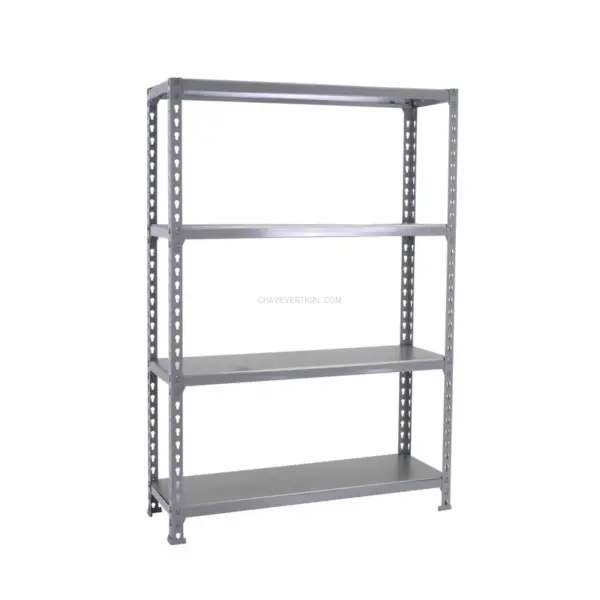 Estante Metálica SIMONCLICK MEGAPLUS 4/300 1500 Cinzento/Cinzento - 1500 x 1200 x 300 mm