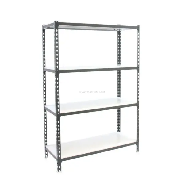 Estante Metálica SIMONCLICK MEGAPLUS 4/500 1500 Antracite/BLAN - 1500 x 1200 x 500 mm