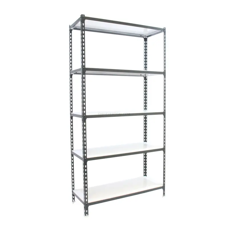 Estante Metálica SIMONCLICK MEGAPLUS 5/400 Antracite/Branco - 2000 x 1200 x 400 mm