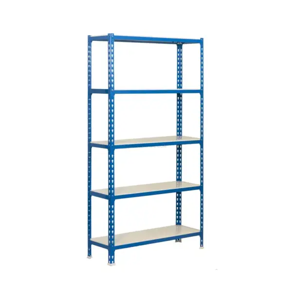 Estante Metálica SIMONCLICK MEGAPLUS 5/500 AZUL/Branco - 2000 x 1200 x 500 mm