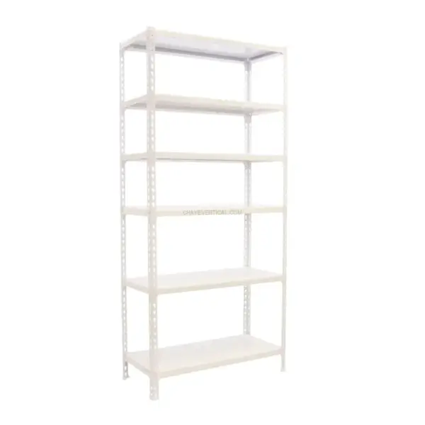 Estante Metálica SIMONCLICK MEGAPLUS 6/300 2500 Branco/Branco - 2500 x 1200 x 300 mm