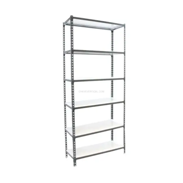 Estante Metálica SIMONCLICK MEGAPLUS 6/400 2500 Antracite/BLAN - 2500 x 1200 x 400 mm