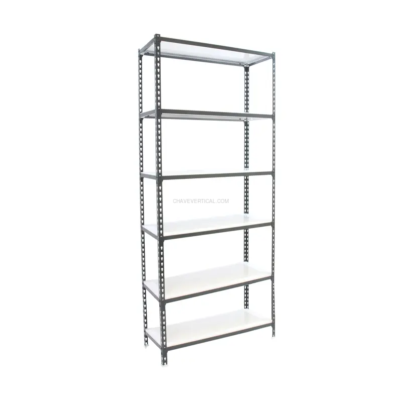 Estante Metálica SIMONCLICK MEGAPLUS 6/400 2500 Antracite/BLAN - 2500 x 1200 x 400 mm