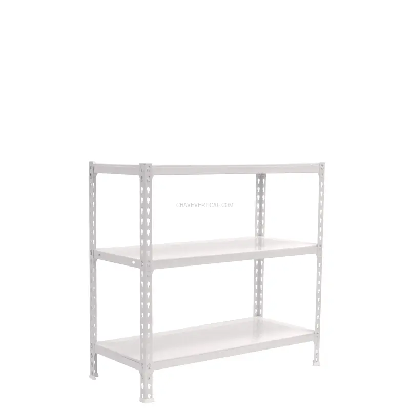 Estante Metálica SIMONCLICK MINI 3/300 900 Branco/Branco - 900 x 800 x 300 mm