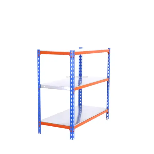 Estante Metálica SIMONCLICK MINI 3/400 1000 AZUL/Laranja/Galvanizado - 1000 x 800 x 400 mm