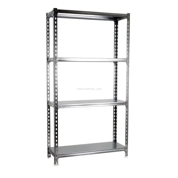 Estante Metálica SIMONCLICK MINI 4/300 1500 Galvanizado - 1500 x 800 x 300 mm
