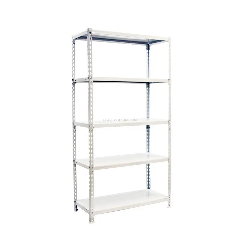 Estante Metálica SIMONCLICK MINI 5/400 Branco/Branco - 1800 x 800 x 400 mm