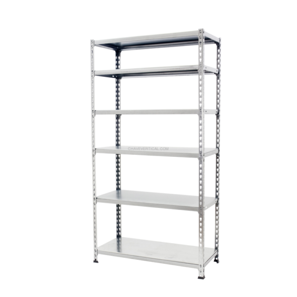 Estante Metálica SIMONCLICK MINI 6/300 Galvanizado/Galvanizado - 2500 x 800 x 300 mm