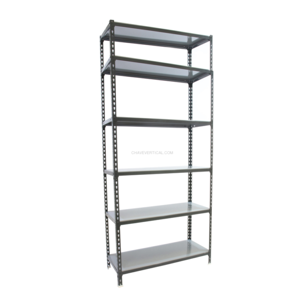 Estante Metálica SIMONCLICK MINI 6/400 Antracite/Galvanizado - 2500 x 800 x 400 mm