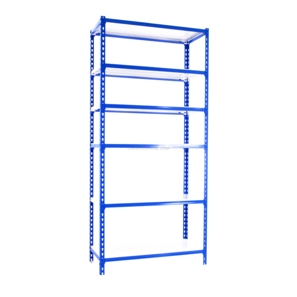 Estante Metálica SIMONCLICK MINI 6/400 AZUL/Branco - 2500 x 800 x 400 mm