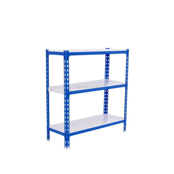 Estante Metálica SIMONCLICK PLUS 3/300 900 AZUL/Branco - 900 x 1000 x 300 mm