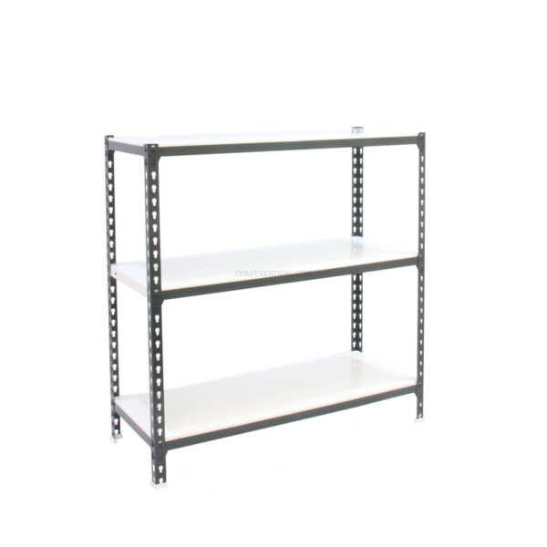 Estante Metálica SIMONCLICK PLUS 3/500 1000 Antracite/Branco - 1000 x 1000 x 500 mm