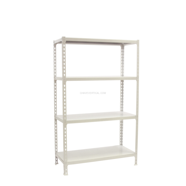Estante Metálica SIMONCLICK PLUS 4/400 1500 Branco/Branco - 1500 x 1000 x 400 mm