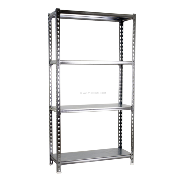 Estante Metálica SIMONCLICK PLUS 4/400 1500 Galvanizado - 1500 x 1000 x 400 mm