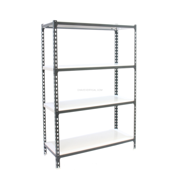Estante Metálica SIMONCLICK PLUS 4/500 1500 Antracite/Branco - 1500 x 1000 x 500 mm