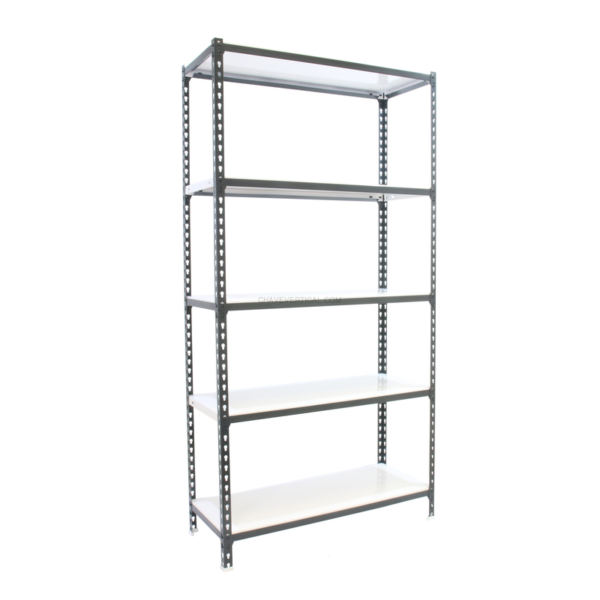 Estante Metálica SIMONCLICK PLUS 5/500 Antracite/Branco - 2000 x 1000 x 500 mm