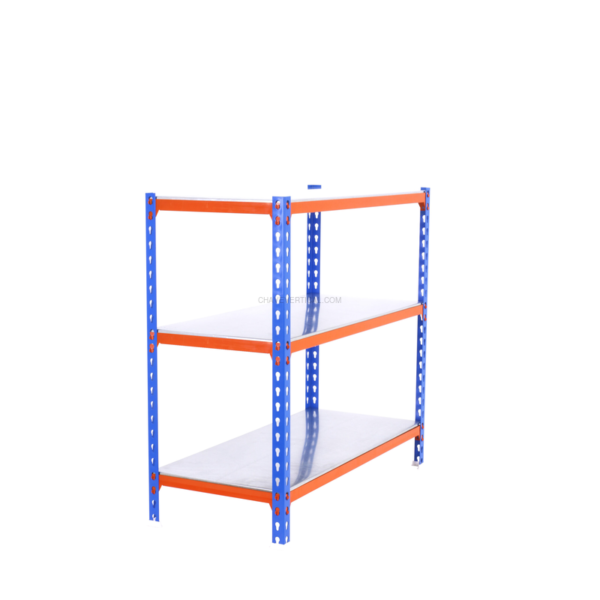 Estante Metálica SIMONCLICK SUPERPLUS 3/300 1000 AZUL/Laranja/Galvanizado - 1000 x 1100 x 300 mm