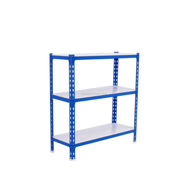 Estante Metálica SIMONCLICK SUPERPLUS 3/500 1000 AZUL/Branco - 1000 x 1100 x 500 mm