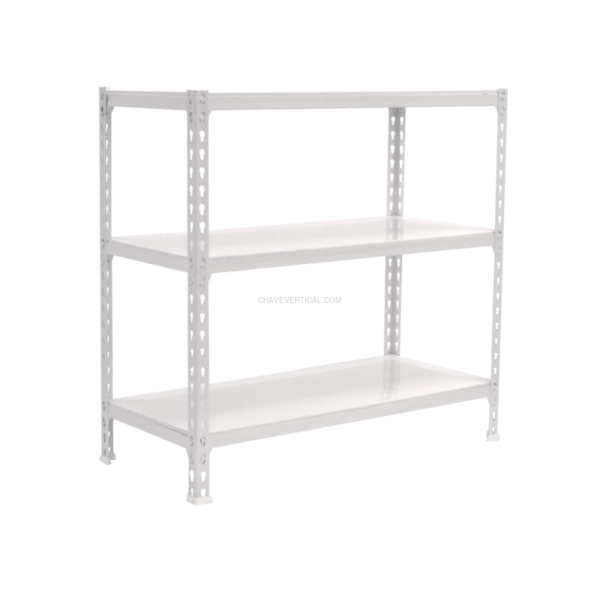 Estante Metálica SIMONCLICK SUPERPLUS 3/500 900 Branco/Branco - 900 x 1100 x 500 mm
