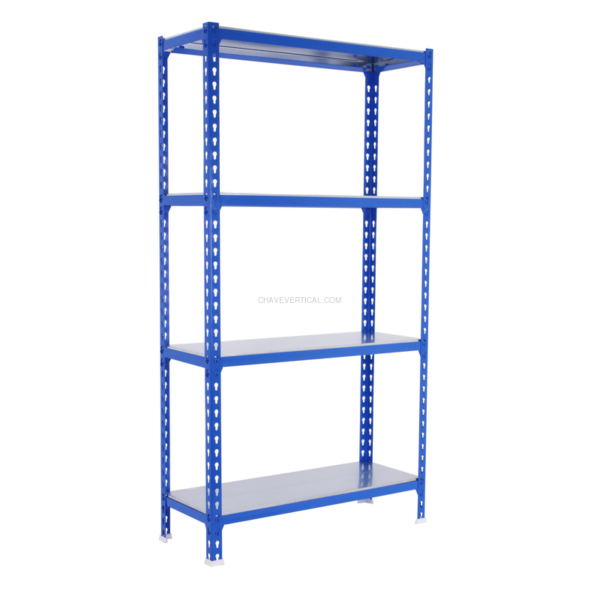Estante Metálica SIMONCLICK SUPERPLUS 4/300 1500 AZUL/Galvanizado - 1500 x 1100 x 300 mm