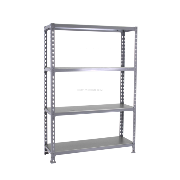 Estante Metálica SIMONCLICK SUPERPLUS 4/400 1500 Cinzento/Cinzento - 1500 x 1100 x 400 mm