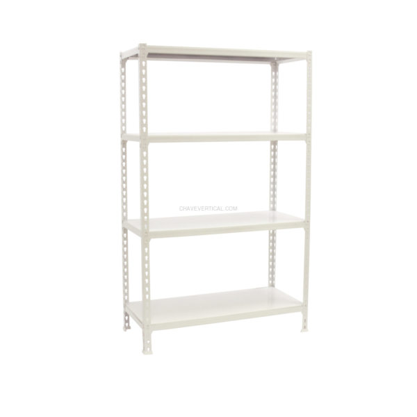 Estante Metálica SIMONCLICK SUPERPLUS 4/500 1500 Branco/Branco - 1500 x 1100 x 500 mm