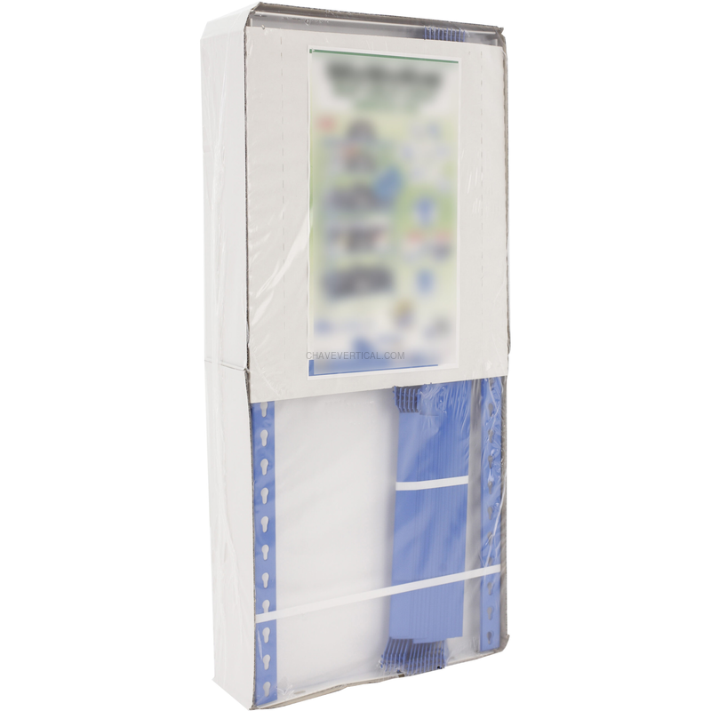Estante Metálica SIMONCLICK SUPERPLUS 5/400 Cinzento/Cinzento - 2000 x 1100 x 400 mm
