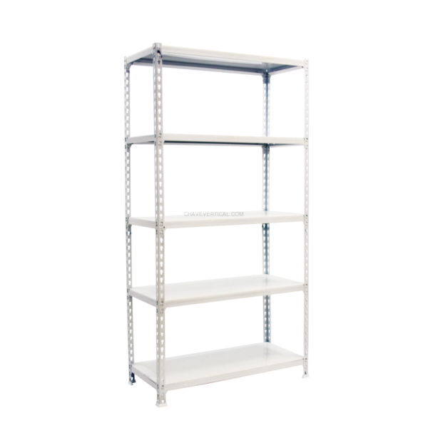 Estante Metálica SIMONCLICK SUPERPLUS 5/500 Branco/Branco - 2000 x 1100 x 500 mm