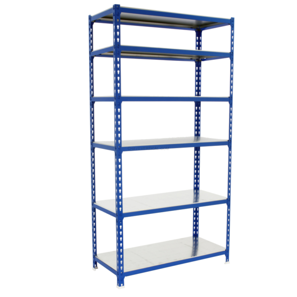Estante Metálica SIMONCLICK SUPERPLUS 6/500 AZUL/Galvanizado - 2500 x 1100 x 500 mm
