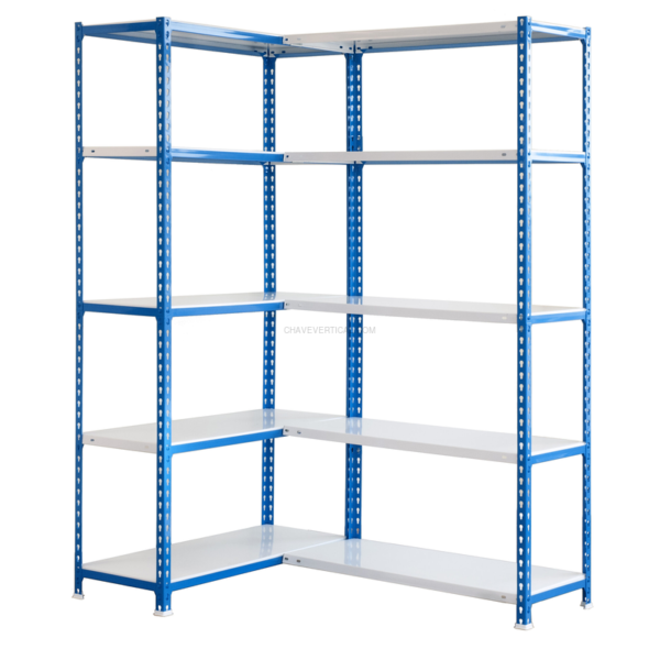 Estante Metálica SIMONCORNER 2000X1300X300 AZUL/Branco